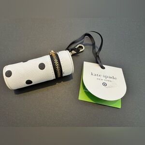 kate spade White Polka Dot Keychain